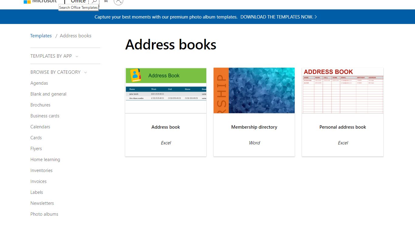 Address books - Office.com
